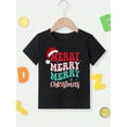 thumbnail image 4 of Colorful Merry Christmas Graphic Kid T-Shirt for Kids Gift, 4 of 5