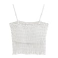 thumbnail image 1 of Nueva camisola de verano para mujer, prendas de vestir exteriores de color sólido, mallas interiores sin mangas con ombligo expuesto Adepaton BST3013512-1, 1 of 5