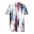 thumbnail image 4 of Summer T-Shirts for Women 2026 Trendy Floral Boho Printed Tees Casual Short Sleeve Beach Vacation Tunic Tops, 4 of 5