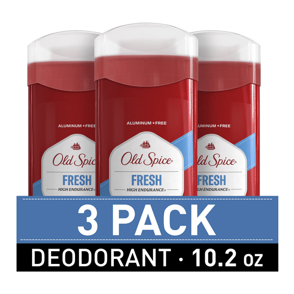 Old Spice Deodorant for Men, High Endurance, Fresh Scent, 3x3.4oz Triple Pack