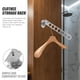 thumbnail image 2 of Perchero de pared para ropa sucia, organizador de almacenamiento para armario, percha de acero inoxidable, 2 of 7