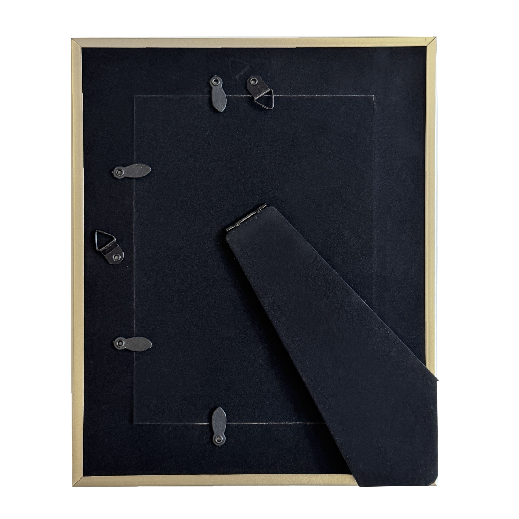 8x10 Gold Metal Frame with Triple White Mat for 5x7 Photos