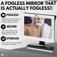 thumbnail image 3 of ToiletTree Products Shatter-proof Anti-Fog Shower Mirror Adjustable Shaving Mirror with Squeegee, 3" x 8.5", 3 of 8