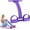 Purple, variant on Pedal Resistance Band with Handle, 3 in 1 Exercise Band with Detachable Handles, 4 Tube Home Workout Equipment for Women, Sit Up Assistant, Chest Expander Fitness Trainer
