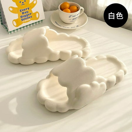 

CoCopeaunt Cute Cloud Eva Slippers Home Summer Couple Sandals Womens Non-slip Cartoon Indoor Home Men s Sandals Soft Womens Slippers