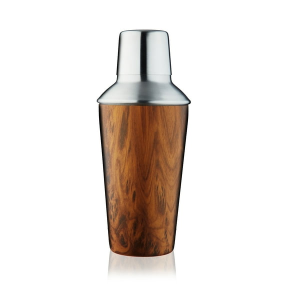 True Wood Pattern Cocktail Shaker, Party Drink Shaker, Home Bar Gifts, 20oz