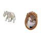 thumbnail image 5 of Figura De Elefante Tallada A Mano En Madera, Recuerdo Rústico Para Escritorio, Ideal Para Año Nuevo, Estantería O Como Marco De Fotos Decorativo De Resina. Soporte De Mesa Para Oficina O, 5 of 8