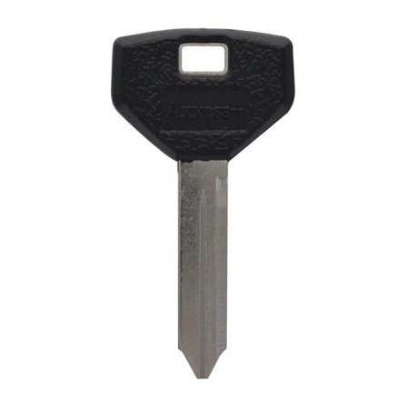 Hillman  Key Krafter Automotive Blank 19R1 Double Sided Universal Key for Chrysler - Black & Silver, Pack of 5