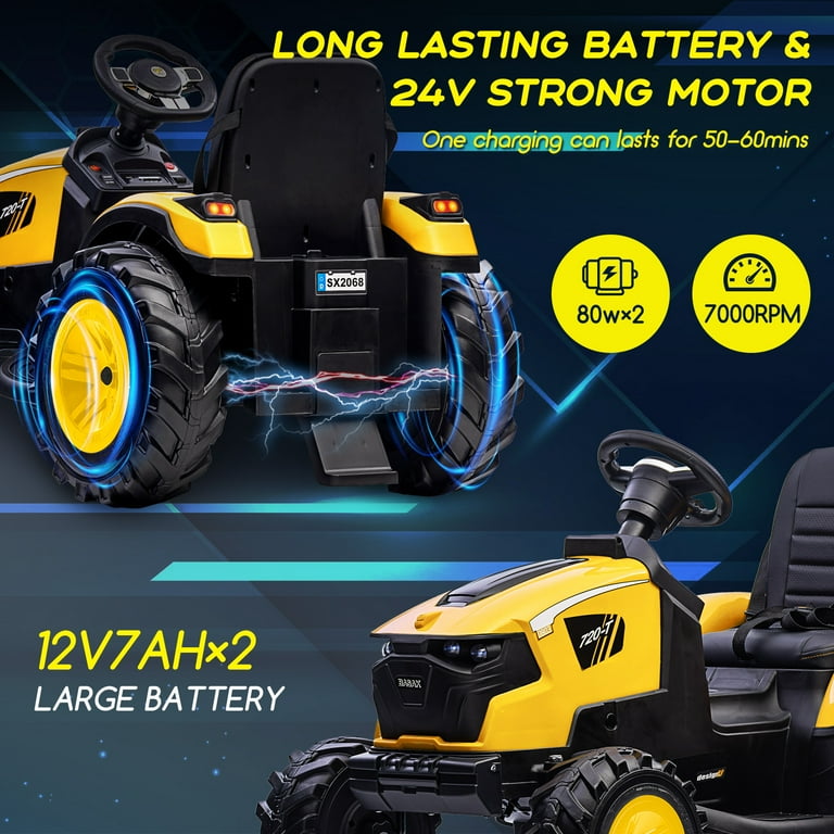 Shininglove 24V Kids Ride on Truck Forklift Excavator with