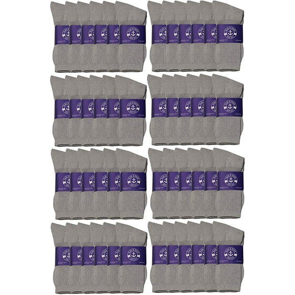 Lot de 48 Paires de Chaussettes Légères en Coton pour Hommes et Femmes, Cadeau pour Sans-Abri, Chaussettes en Gros