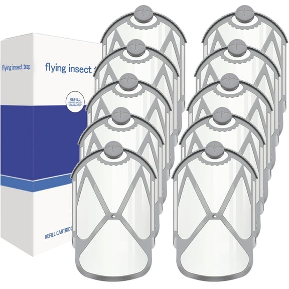 10 P Flying Insect Trap Refill Kit – Indoor Sticky Glue Traps for House Flies, Fruit Flies, Gnats & More ~Blue
