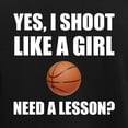 thumbnail image 3 of CafePress - Like A Girl Basketball Pajamas - Women's Short Sleeve Print T-Shirt and Pants Dark Cotton Pajama Set, 3 of 7