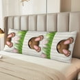thumbnail image 2 of Fotbe Brown Bunny Funda para Almohada Corporal con Diseño, Funda de Microfibra Ultrasuave de 20x54 Pulgadas, Ropa de Cama Elegante, 2 of 7