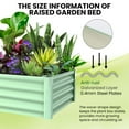 thumbnail image 6 of 2 Pack Galvanized Raised Garden Bed Kit, Galvanized Planter Raised Garden Boxes Outdoor, Oval Metal Raised Garden Beds for Vegetables, 6 of 10