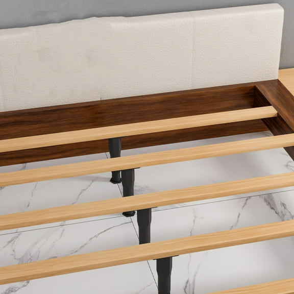 FESTFENDS Bed Frame Support Leg 4Pcs Cylindrical Black 21X3.5In Adjustable Height