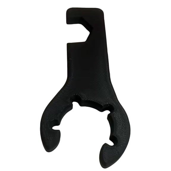 Gas Wrench Dual Head Cylinder Valve Opener for RV Camping Outdoor Kitchen, Portable Propane Tank Tool, Durable Metal Gas Bottle Opener, 1 Pack A823_Black