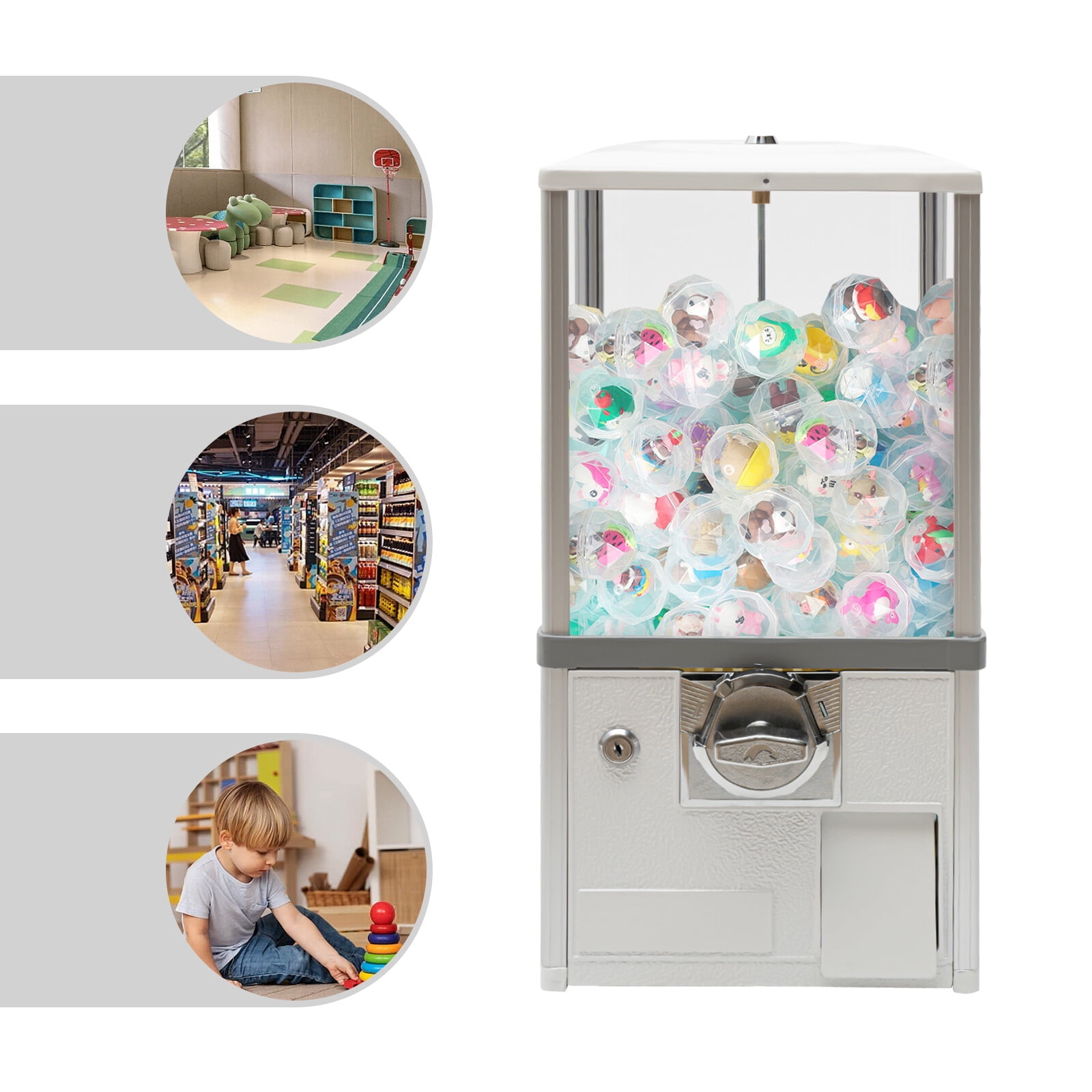 Miumaeov Gumball Machine 4.5-5cm Toy Candy Bulk Vending Machine Capsule for Retail Store