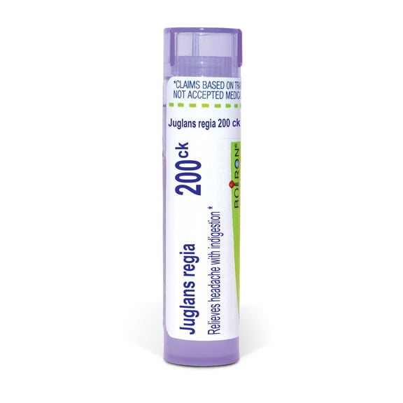 Boiron Juglans Regia 200CK, Homeopathic Medicine for Headache With Indigestion, 80 Pellets