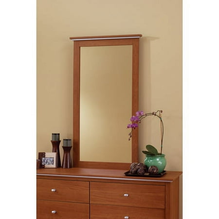 Sauder Highline Mirror, Walnut