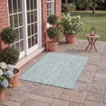 thumbnail image 4 of SAFAVIEH Courtyard Blair Geometric Indoor/Outdoor Area Rug, 4' x 5'7", Light Blue/Light Grey, 4 of 14