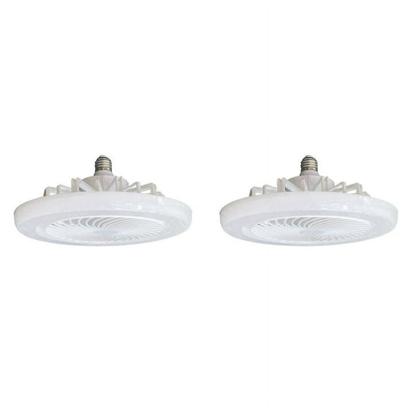 2X Ceiling Fans with Lights and Remote, Flush Mount Ceiling Fan Modern Low Profiles Bladeless Small Ceiling Fan