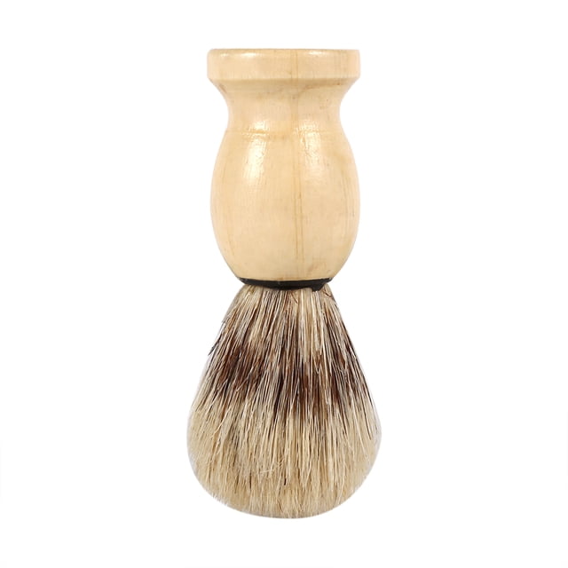 Cepillo De Pelo, Cepillo De Afeitar, Herramienta De Afeitado Del Vello Facial Conde Madera, Cabezal De Cepillo Densamente Relleno De Pelo Suave Y Ligero, Herramienta De