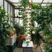 AIHOME Vertical Hydroponic Garden Tower 14 Layered Hydroponic Tower 70 Slots Detached House Vegetable Planter Tower well-liked