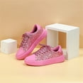 thumbnail image 5 of AUDeals Women's Rhinestone Sneakers, Glitter Lace Up Shoes with Bling Style and Lightweight Comfort for Tennis and Casual Wear (Red, 10), 5 of 5
