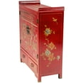thumbnail image 4 of Oriental Furniture Red Lacquer Altar Cabinet - Courtyard, 4 of 7