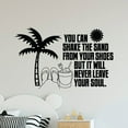 thumbnail image 3 of You Can Shake The Sand From Your Shoes But It Will Never Leave Your Soul - Beach Sand Silhouette Beach Life Quote Vinyl Wall Sticker Art Decal Design Beach House Home Decor Decoration Size(22x30 inch), 3 of 3