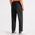 thumbnail image 5 of MASKERT Men's Dress Pants-Classic Fit Flat Front Work Dress Pants 29" Stretch Casual Pants Lightweight with Pockets Black, 5 of 9