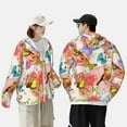 thumbnail image 6 of Gaeub Flowers And Birds Watercolor Men's and Women's UPF 50+ Long-Sleeved Sun Protection Clothing, Fishing Shirt Long Sleeve Zip - XX-Large, 6 of 9