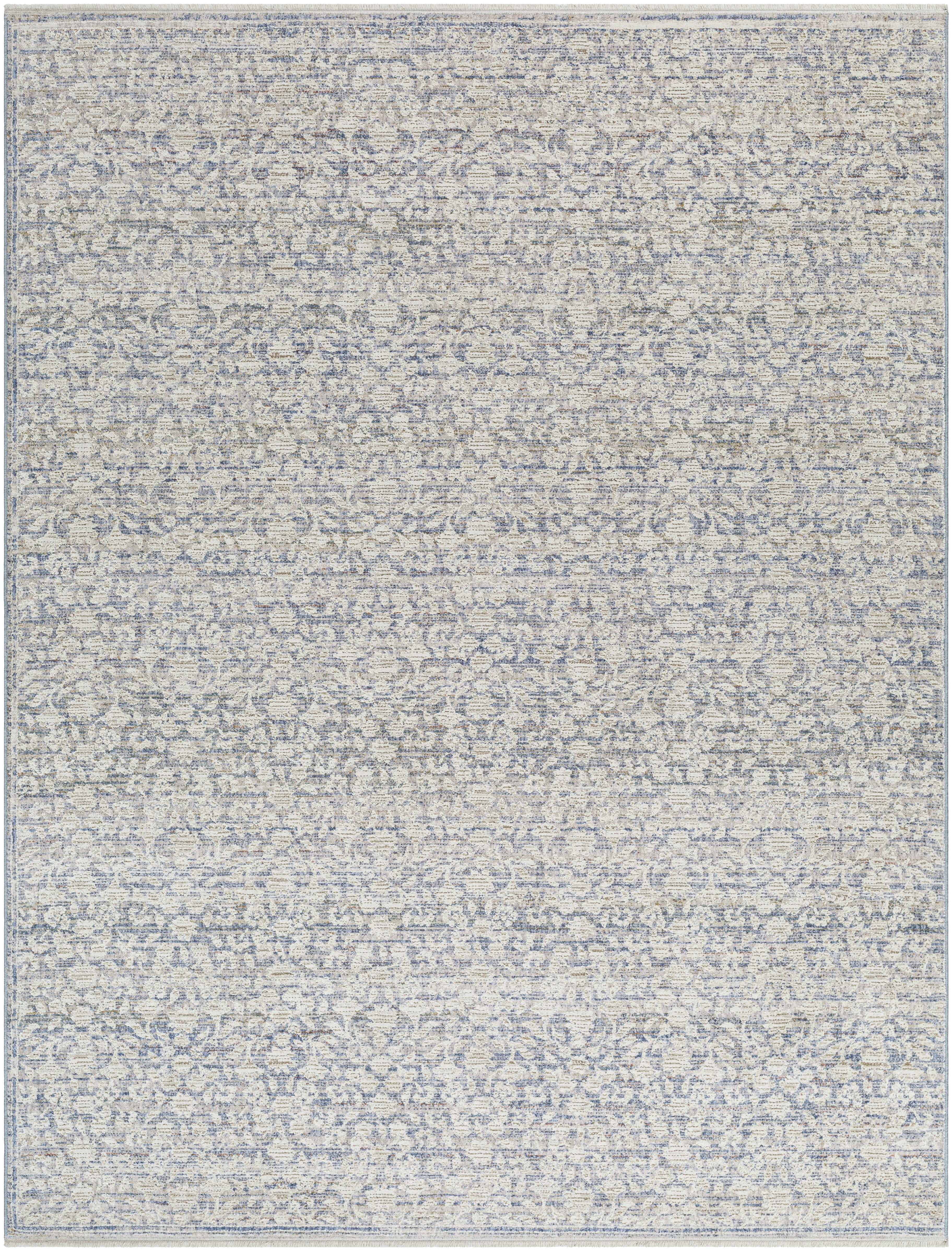 Better Homes &Gardens Blue Floral Indoor Area Rug, 8' x 10'