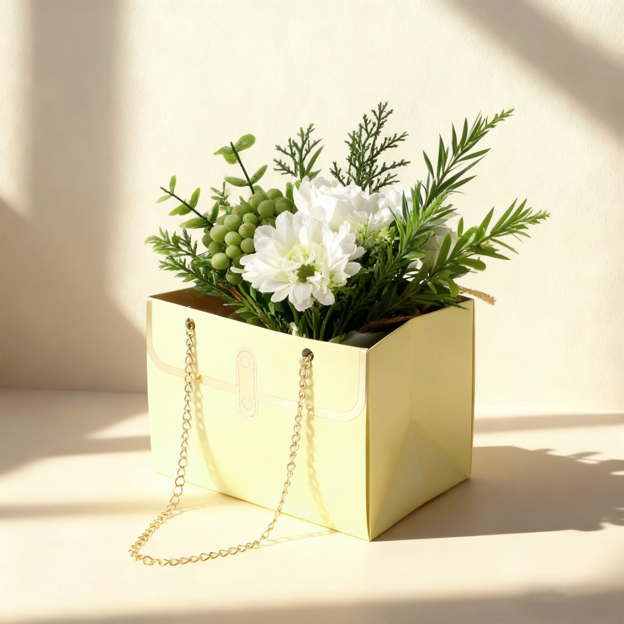 Unique Bargains Rectangular Gift Bags for All Occasions ideal for Birthdays Beige