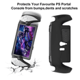 thumbnail image 2 of TPU Protective Case With Stand For PlayStation Portal Game Console Anti-Slip Anti Drop Soft Case Protector Stand Non-Slip Grip Cover Accessories, 2 of 11