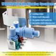 thumbnail image 3 of W10179146, WPW10179146 Water Inlet Valve Compatible with whirlpool, kenmore, maytag, amana, kitchen aid and ikea Refrigerator(not all models), Replac, 3 of 7