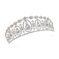 thumbnail image 2 of EeaseCA 1PC Baroque Bridal Crown Rhinestone Inlaid Headband Hair Accessories for Women (Silver Rhinestone), 2 of 7