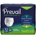 thumbnail image 1 of Ropa interior para incontinencia Prevail Maximum Absorbency XXL, paquete de 12, 1 of 6