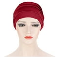 thumbnail image 3 of VLOOCKLW Hijab Cap Fashion Bandana Headband Women's Soft Hair Cover Cap Ladies Head Wraps Muslim Headscarf Bonnet, 3 of 5