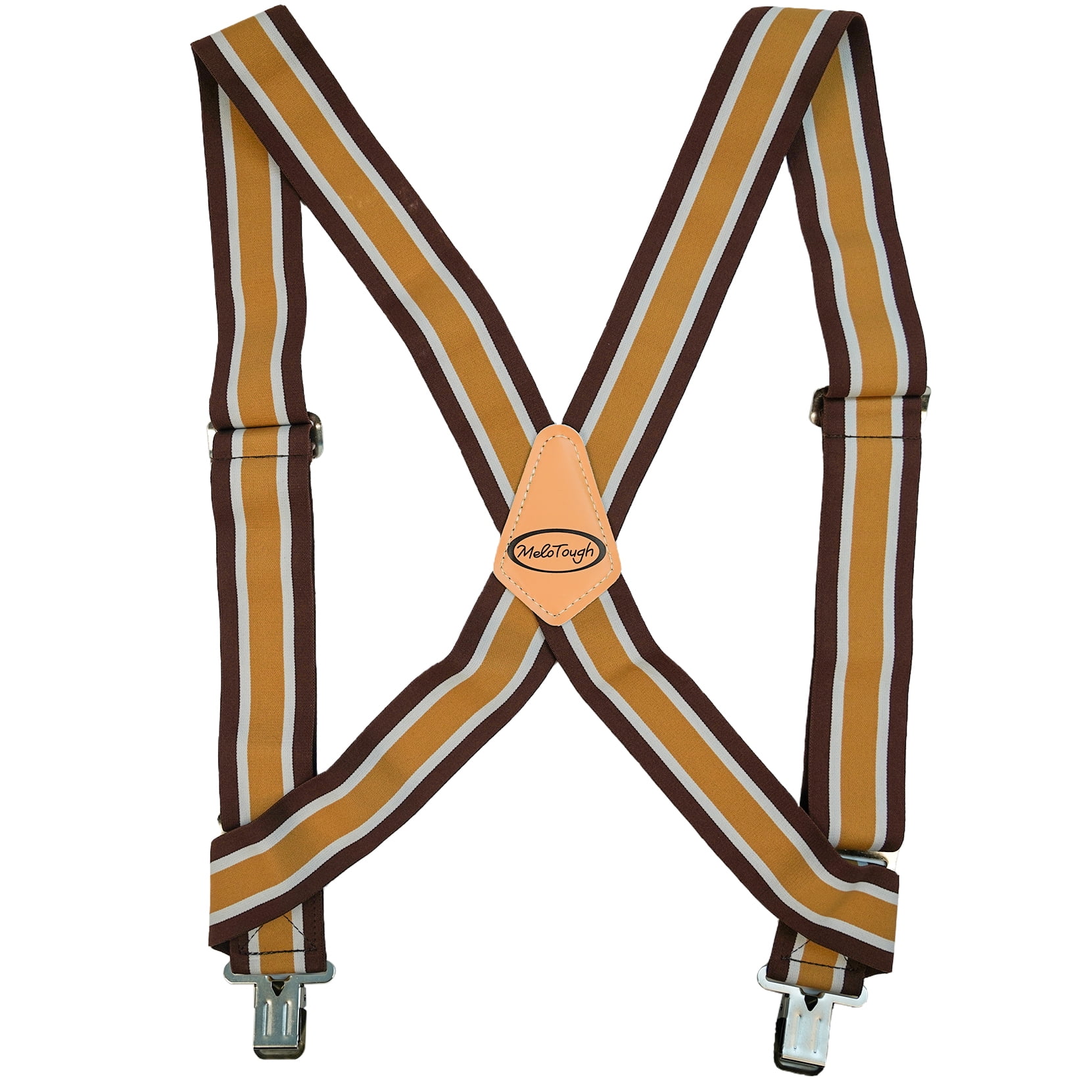 MELOTOUGH Men Side Clip Suspenders Work Suspenders 2" Wide Trucker