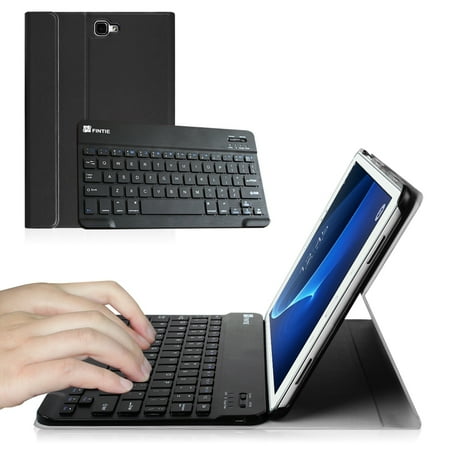 Samsung Galaxy Tab 4 Key Board Fintie Samsung Galaxy Tab A 10.1 Tablet Keyboard Case - PU Leather Stand Cover w/ Removable Bluetooth Keyboard ()