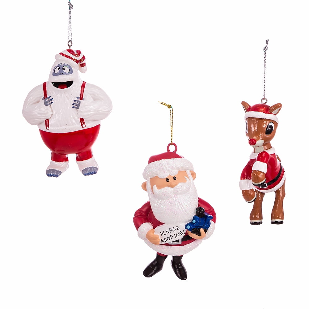 Rudolph 3Piece Christmas Ornament Set