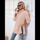 thumbnail image 5 of Camisas de Larga para Mujer, Blusas Túnica Casuales de Cuello Alto Rosa L, 5 of 10