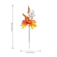 thumbnail image 3 of Thanksgiving Maple Pumpkin Vase Arrangement, Fall Themed Artificial Floral Stem, Decor for Harvest Festival Home Decor, 3 of 6