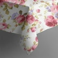 thumbnail image 5 of Pioneer Flower Floral Print Pattern Square Tablecloth,Waterproof Square Table Cover,Wipeable Spillproof Washable Table Cover for Home Kitchen Party Decor 60"x60"(152x152cm), 5 of 6