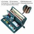 thumbnail image 4 of FALAN MULE FALAN MULE Women’s Trifold Wallet Rfid Blocking Wristlet with Large Card Capacity, 4 of 7