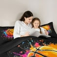 thumbnail image 5 of Castle Fairy Boys Girls Basketball Gamer Twin Comforter Sets,Sport Gamer Bedding Set, 5 of 8