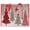 Red & Gray, variant on Red & Grey Trees Large Shopping Tote Bag - 13" x 16" x 5" Reusable Durable Gift Bag, Lightweight, Eco-Friendly