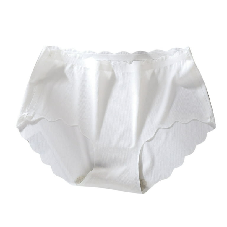 Teal Panties Lane Tops Size 14-16 Women Solid Color Triangle Ice Silk  Seamless Mid Waist Breathable Panties Women Underwear Pack Bikini