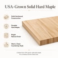 thumbnail image 2 of CONSDAN Polished Butcher Block Table Top, 25", 1.5", 2 of 7